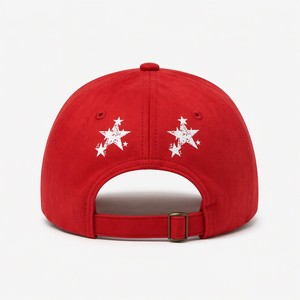 Gorra de béisbol OEM personalizada con bordado 3D, de ante sintético, estructurada de 6 paneles, ajustable, con puntos, fabricante, venta al por mayor, pedido a granel - Product Image 5