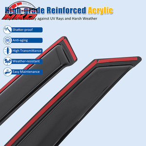 Pare-soleil pour Honda Accord 08-12 berline, déflecteurs de vent et de pluie intégrés - Product Image 4