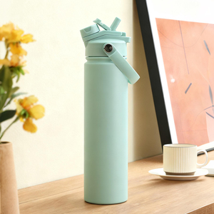 Garrafa de Água Reutilizável de Aço Inoxidável Isolada a Vácuo de 25oz com Canudo, Livre de BPA, Personalizada para Esportes - Product Image 5