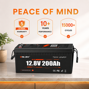 แบตเตอรี่สำรองพลังงาน Enlzh 12.8v สำหรับรถบ้านแบบติดตั้งใต้เบาะ ชนิดกึ่งโซลิดสเตท LiFePO4 15000-Cycle ความจุ 200Ah - Product Image 2