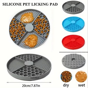 With <b>suction</b> cup cat and dog slow licking <b>pad</b>, silicone licking <b>pad</b>, anti-choke non-slip design, alleviate boredom and anxiety - Product Image 2