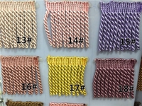 OEM ODM Vente en gros de franges en bullion de haute qualité de 10 cm, plusieurs couleurs, pour la décoration textile de la maison