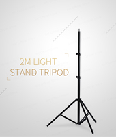 Trépied de support de lumière de 2M avec tête de vis de 1/4 pour boîte à lumière, réflecteur Photo vidéo, éclairage lampes de pistolet de poche