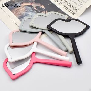 Private Label Lip Shape Makeup <b>Mirrors</b> Luxury Private logo Hand Held Makeup <b>Mirror</b> <b>Small</b> Lip Shaped Cosmetic <b>Mirrors</b> - Product Image 4