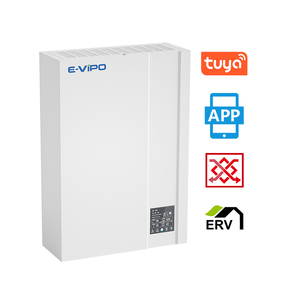 Système ERV sans conduit, système de ventilation d'air frais, forme rectangulaire, montage mural, récupérateur, pièces de système CVC, purificateur d'air, <span class=keywords><strong>VMC</strong></span> - Product Image 1