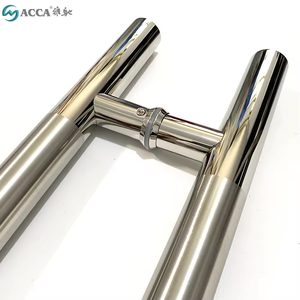 AC-H708 nhà sản xuất chuyên nghiệp h loại đánh bóng thép không gỉ trượt cửa kính xử lý chất lượng tốt cửa kính phần cứng - Product Image 4