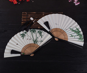 Éventail pliant en bambou de style <span class=keywords><strong>japonais</strong></span> ancien, peint à la main, style chinois, artisanat, cadeau pour hommes et femmes, éventail de gentleman - Product Image 6
