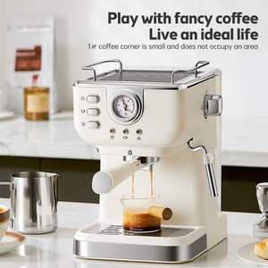 Macchina da Caffè Espresso Semi-Automatica per Uso Domestico con Estrazione ad Alta Pressione e Montalatte Integrato - Product Image 2