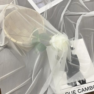 하이 퀄리티 나일론 인쇄 투명 메쉬 직물 도매 사용자 정의 부드러운 얇은 명주 그물 메쉬 직물 - Product Image 3