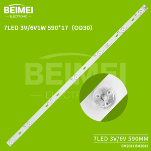 Probador de Retroiluminación LED para TV, 7 LED, 3V/6V1W, 590*17 OD30, Tiras de Luces LED, Artículo General, Lámpara de Retroiluminación, Barra de Luz LED para Televisión - Product Image 2