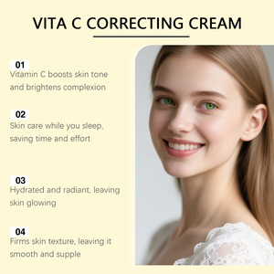 Crème de nuit à la vitamine C, hydrate et adoucit la peau, laisse la peau soyeuse et tendre, application quotidienne. - Product Image 4