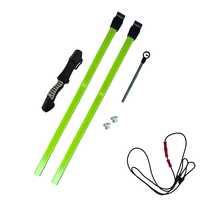 Arc à poulies droit Phantom vert 20 lb et ensemble de flèches à ventouse avec viseurs pour enfants, jouets d'entraînement au tir pour débutants