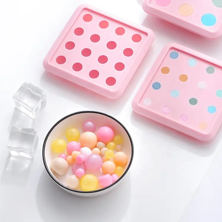 mini ice silicone mold with cover non stick moon cake ice grid whisky bubble tea ice cream popsicle mold cake tools