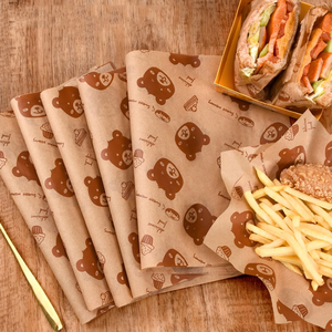 Papier sulfurisé écologique double face 30-60GSM pour l'emballage alimentaire (sandwich, hamburger, pain, nouilles) - Product Image 5