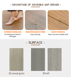 Outdoor <strong>Deck</strong> Flooring No Gap Waterproof 3D Embossed Weather Resistance Dual Tone <strong>Decking</strong> Composite <strong>WPC</strong> <strong>Decking</strong> Boards - Product Image 6