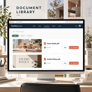 Desarrollo de Portal Intranet Profesional para Empleados, Sitio Web para Móviles y Web con Noticias de la Empresa y Biblioteca de Documentos LionCreate - Product Image 4
