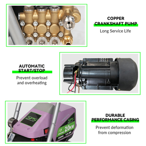 New High Cleaner Machine 220v 150Bar Portable Cold Water Jet Surface Cleaner Equipment for Road Floor Cleaning - Product Image 5