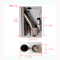 Válvula de Escape Eléctrica LK con Tubo en Y de Acero Inoxidable, Kit Universal de Desvío para Silenciador de 2.5 y 3.0 Pulgadas