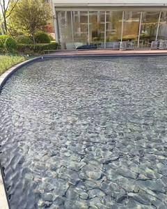 Pierre de culture brisée noire irrégulière de 1 cm pour aménagement paysager de <span class=keywords><strong>jardin</strong></span>, décoration de fond d'eau, pavage de piscine sous-marine, en vente - Product Image 2