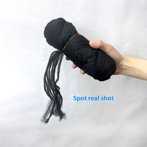 Vente en gros en Chine Prix bon marché de cheveux de <span class=keywords><strong>laine</strong></span> brésilienne 100% fil acrylique <span class=keywords><strong>laine</strong></span> de cheveux fil noir pour serrures crochet tressage cheveux - Product Image 6