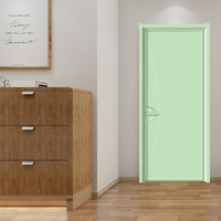 Portes intérieures en bois certifiées CE pour appartements européens, portes de chambre modernes, designs de portes à panneau pour maisons, portes intérieures en bois