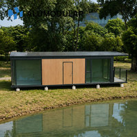 Maison de villégiature modulaire de luxe entièrement finie, cabane préfabriquée pour projets hôteliers et glamping