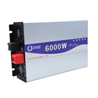 Nouveau 2026 Onduleur solaire à onde sinusoïdale pure 6000W, convertisseur DC-AC, entrée DC 12V 24V 48V 60V 72V, sortie AC 110V 220V, pour maison, camping-car, camping, alimentation hors réseau