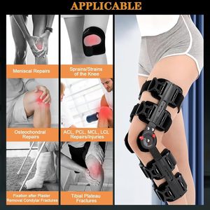 Factory Custom <b>Hinged</b> Knee Brace Neoprene Aluminum Support Post Surgery Recovery Ligament Meniscus Protection Sports Rehab - Product Image 2