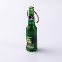 Logo promotionnel personnalisé en gros Réfrigérateur Bière en plastique Ouvre-bouteille en plastique Bière Porte-clés