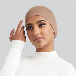 หมวกฮิญาบของมุสลิมสีพื้นสำหรับสวมใส่ทุกวันปรับแต่งได้นุ่มสบายยืดหยุ่นระบายอากาศได้ดี - Product Image 2