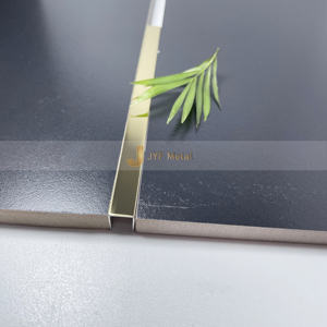 M158 U Channel Gold <b>Tile</b> Trim Transition Strips 304 Stainless Steel Waterproof Durable Easy Installation Contemporary Apartment - Product Image 6