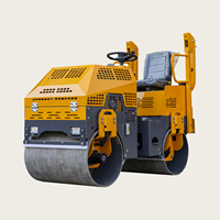 Rouleau vibratoire diesel 20 kN, compacteur autoporté pour asphalte et sol, facile à utiliser pour la construction routière
