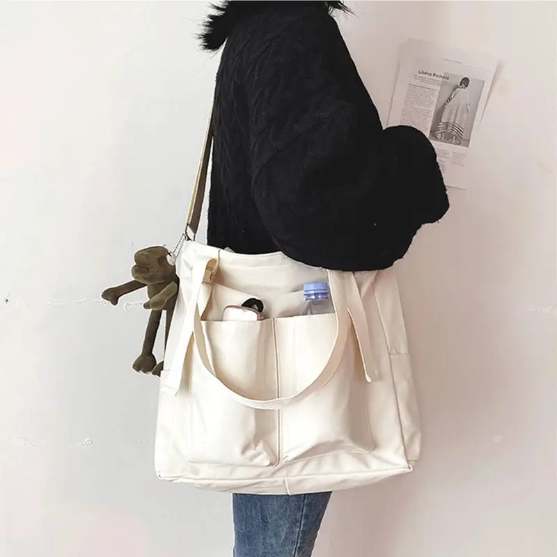 Waterproof Large Capacity Girl Shoulder Hand Bucket Bag Female Crossbody Bags For Student Women Casual Tote Purses