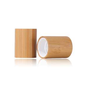 Gran oferta, botella de aceite con cubierta de bambú y madera, botella de perlas de vidrio esmerilado, botellas de rodillo de Metal de 5ml y 10ml - Product Image 3