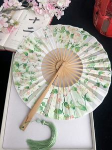 Abanico Plegable Portátil de Seda con Mango de Bambú, Personalizado con Logotipo, Estilo Japonés, Precio Bajo al por Mayor - Product Image 3