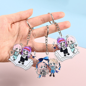 Spot Wholesale Acrylic DIY <b>Keychains</b> Cartoon <b>Anime</b> Acrylic Standees Keychain Ornaments & Creative Gifts - Product Image 1