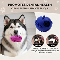 Jouet distributeur de friandises pour chien, balle en caoutchouc durable, jouet de puzzle d'enrichissement, jouet à mâcher pour chiots en pleine dentition, jouet interactif pour l'hygiène dentaire
