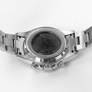 Luxury Men <b>Automatic</b> <b>Chronograph</b> Wristwatch Wholesale, Seagull 1854 Mechanical Movement, Diamond Inlaid Bezel, Solid Stainless S - Product Image 4