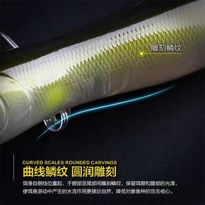 Tête de serpent pêche au chat leurres de pêche flottants hochet son plus fort <span class=keywords><strong>Super</strong></span> <span class=keywords><strong>Spook</strong></span> pêche chine imprimé crayon leurre 7 Cm serpent 10 M - Product Image 3