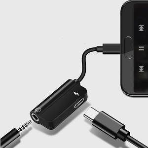 <span class=keywords><strong>C</strong></span>âble de chargement audio auxiliaire 2 en 1 de type <span class=keywords><strong>C</strong></span> à 3.5mm, connecteur de microphone pour Samsung Galaxy HTC Essential <span class=keywords><strong>Sony</strong></span> Huawei - Product Image 3