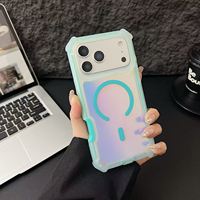 Coque de téléphone antichute à quatre coins pour iPhone 18 17 Air 16 15 14 13 12 11 Pro Max, antichoc magnétique antidérapante, vente en gros