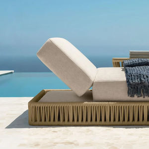 Foshan hôtel de luxe Villa loisirs piscine chaise longue mobilier d'extérieur <span class=keywords><strong>jardin</strong></span> plage extérieur corde tissée chaise longue - Product Image 3