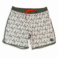 Shorts de bain décontractés vintage pour hommes, extensibles dans 4 directions, pour le surf, avec cordon de serrage à contraste numérique, pour la plage et la piscine, personnalisables sur mesure, MOQ 50