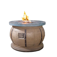 Table de feu de jardin en béton 40000BTU Outdoor Barrel Fire Pit
