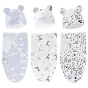 Ensemble sac de couchage pour bébé avec chapeau 0-3 mois lot de 3 sacs à langer en coton doux pour nouveau-né pour filles et garçons - Product Image 6
