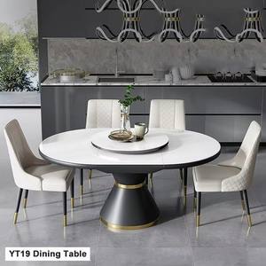 Table à manger en bois de récupération à bord vif - Product Image 1