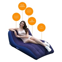 Canapé gonflable floqué d'extérieur, portable, pour la sieste au bureau, lit d'appoint pour adulte, siège de camping, logo personnalisable