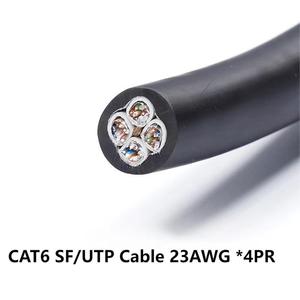 Enchufes de señal de <span class=keywords><strong>4</strong></span> canales multicanal Cable de red industrial eléctrico CAT6 SF/UTP Carrete de cable retráctil - Product Image 4