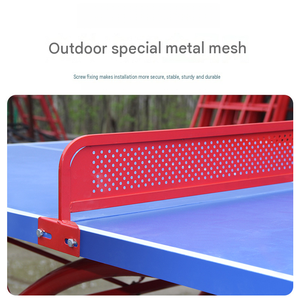 Tavolo da Ping Pong Moderno Resistente alle Intemperie per Interni/Esterni, Struttura in Tubi Zincati Rinforzati, Rete Pieghevole per Cortile e Parco - Product Image 4