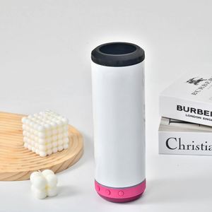 Nuevo Vaso Térmico Inteligente de Acero Inoxidable de Doble Pared de 20 Oz para Sublimación con Altavoz Rojo - Product Image 3